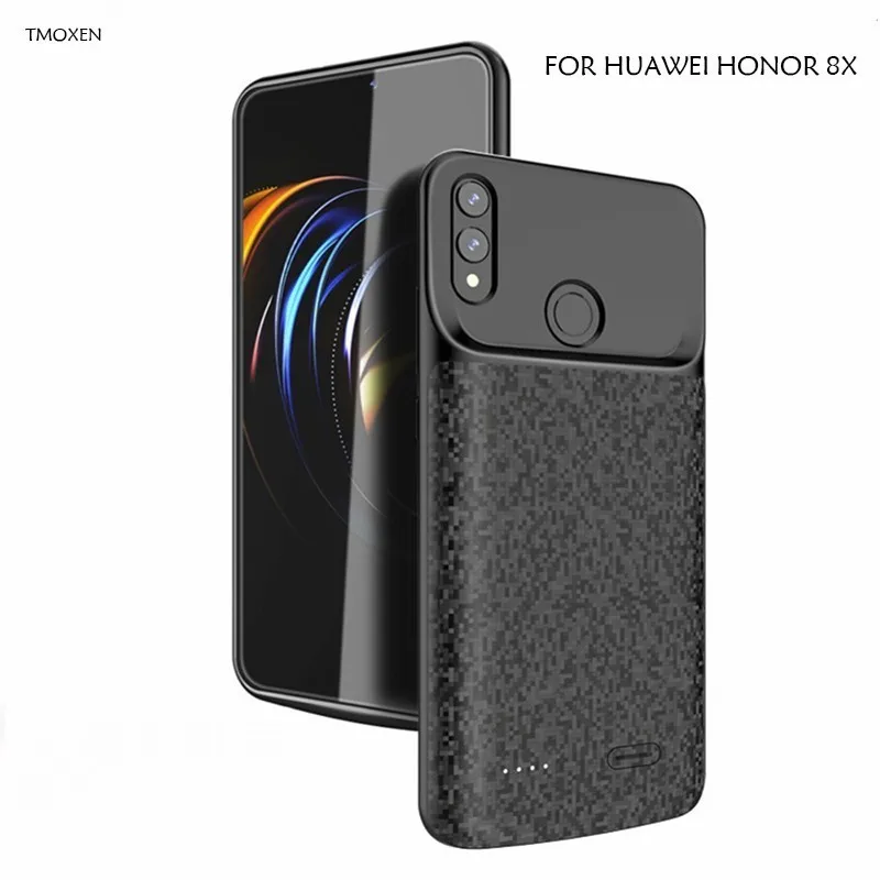 

Silicone shockproof Battery Charger Case 5000mAh For Huawei Honor 8X Cases Charging Back Cover slim External Power Bank Capa