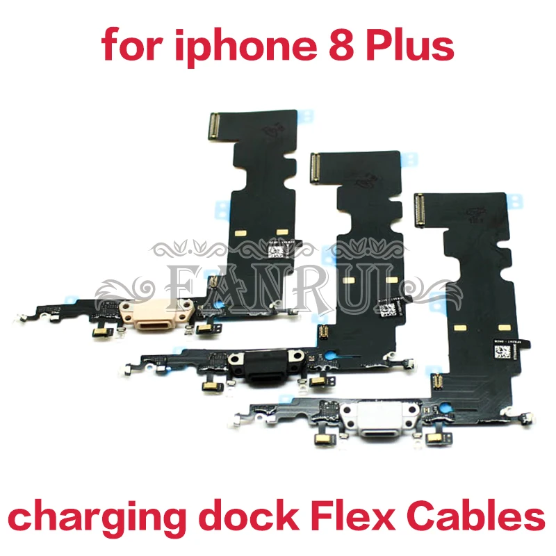 Charger Charging USB Port Dock Connector Flex Cable For iPhone 8 Plus Headphone Audio Jack Flex Ribbon charging dock Flex Cables