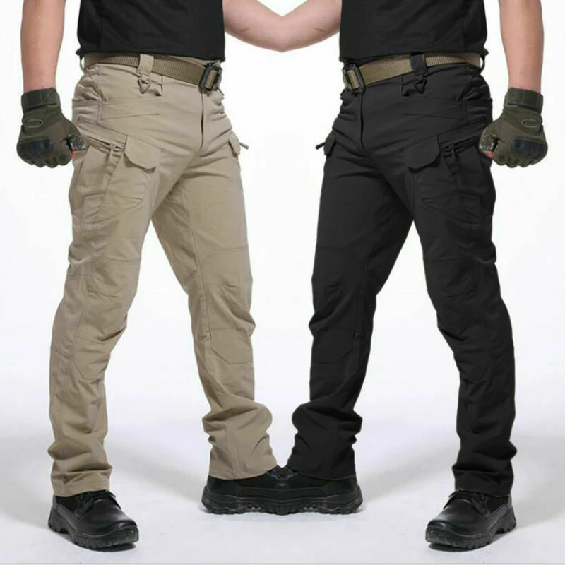 

Men's Plus Size Cargo Pants New Brand Man Fashion Multi-pocket Tactical Long Pants Mens 2019 Casual Combat Military Tunic Pant