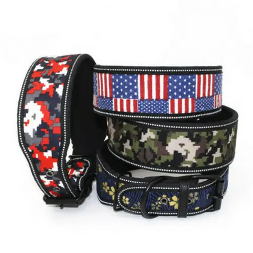 

Nylon Dog Collar Thick Adjustable Reflective Dog Collar For Large And Medium Dog