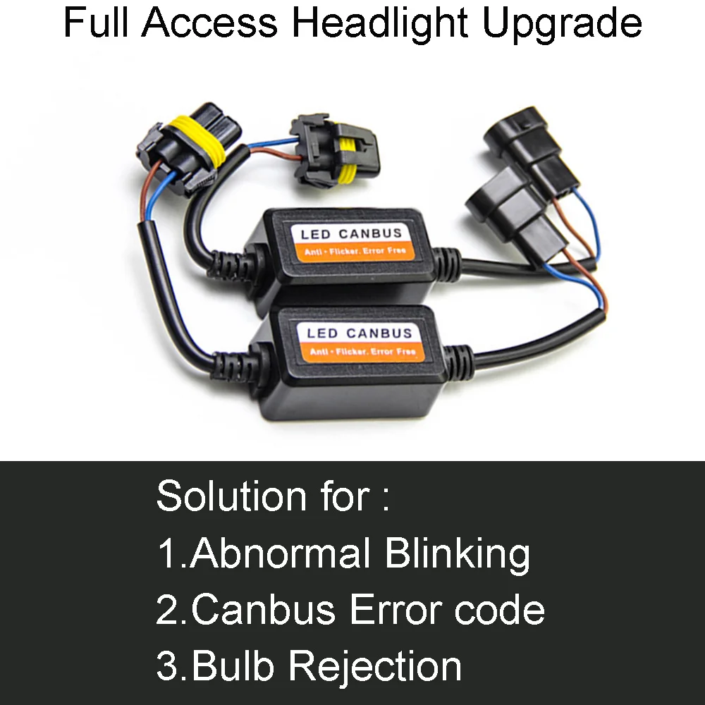 1 пара H3/H4/H7/H8/H11/H1/HB3(9005)/HB4(9006) адаптер жгута проводов Canbus светодиодный