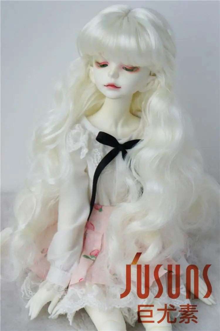 JD417 1/6 1/4 1/3 довольно длинный курчавый BJD синтетический мохеровый парик YOSD MSD SD