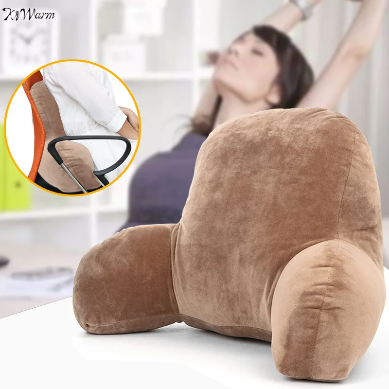 

New Lounger Lumbar Pillow Back Support Office Chair Backrest Bed Reading living Room Wedge TV Decorative Cushion Home Decor