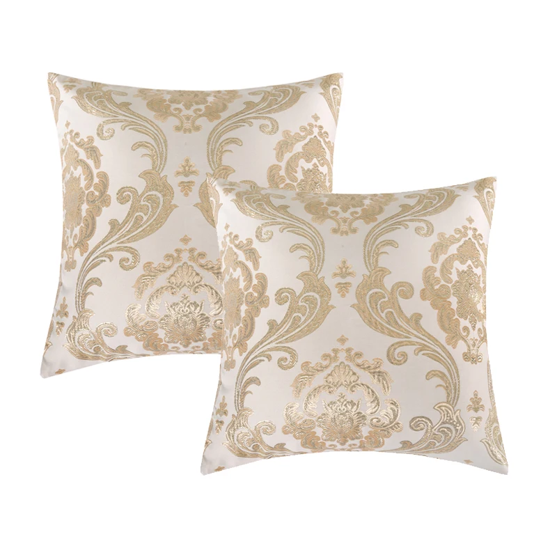 Decorative Pillows for sofa Luxury Gold Jacquard ...