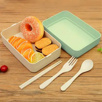 

Japanese Tableware Lunch Box Students' Multi-Compartment Food Sushi Durable Container With Cutlery Students Picnic Lunch Box