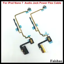 FaiShao New Headphone Audio Jack Power Volume Button Flex Cable For iPod Nano 7 7th Gen White Black Replacement FaiShao New Headphone Audio Jack Power Volume Button Flex Cable For iPod Nano 7 7th Gen White Black Replacement