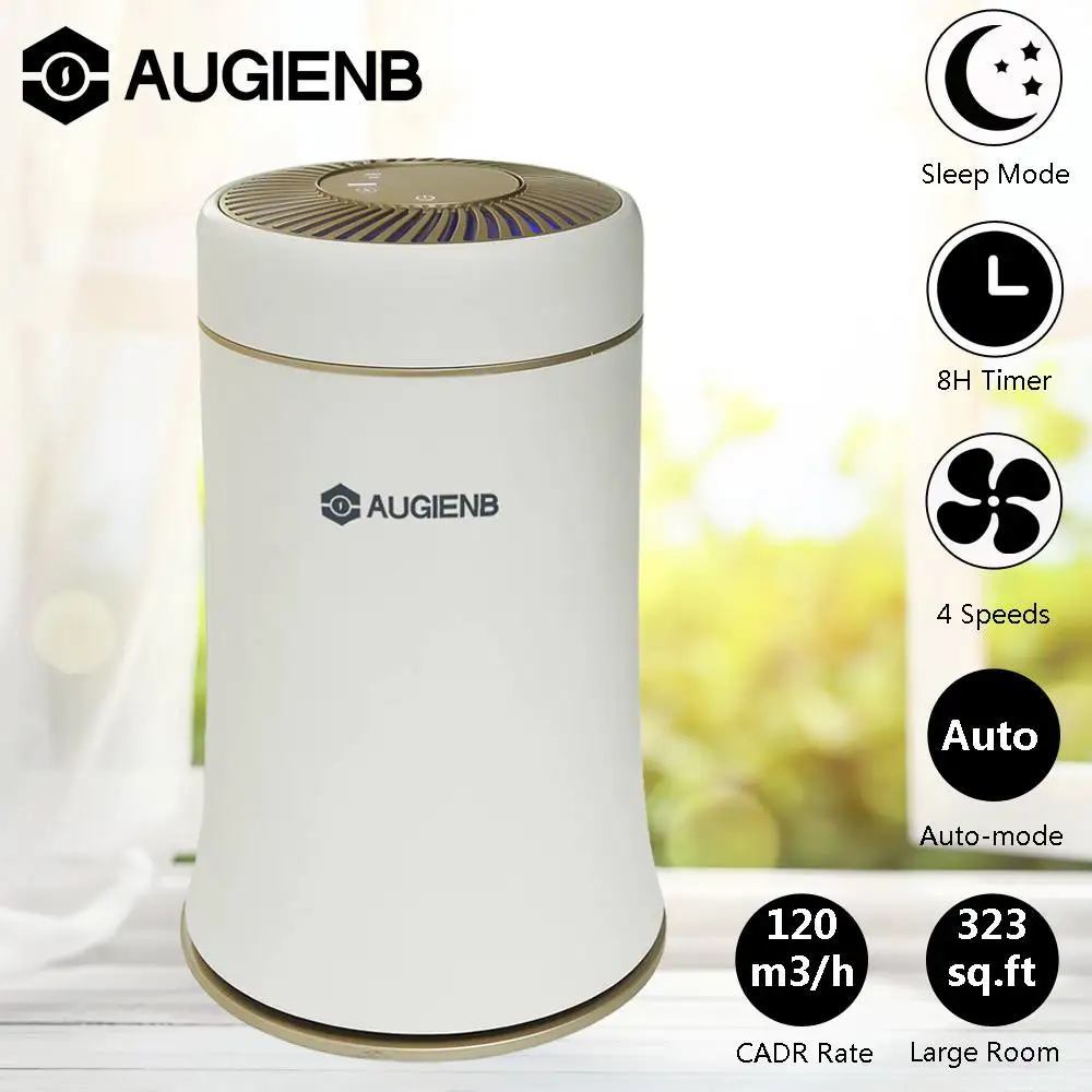 

AUGIENB Mulit-function Desktop Air Purifier With Composite Filter 4 modes adjustment Silent Fresh Air For Home/Office Cleaner