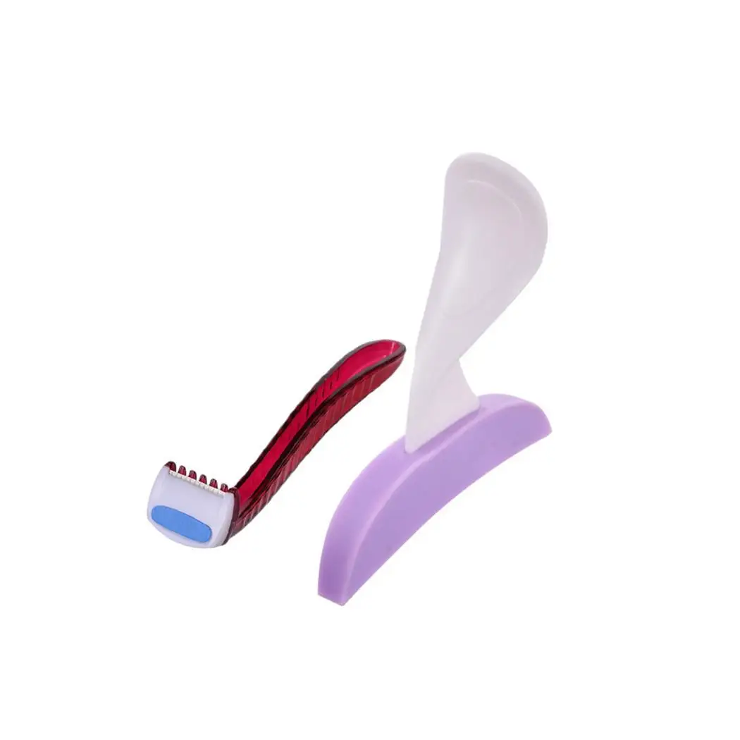 

Trimmer Shaving Shaped Heart Bikini Heart Straight Pubic Purple Razor Triangle Women Stencil Shaver with Triangle Hair
