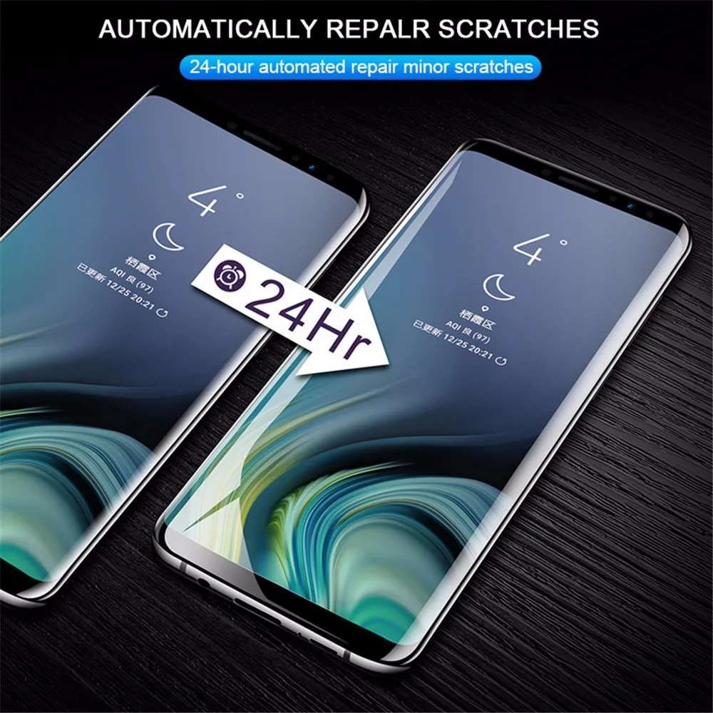 8D полное покрытие экрана протектор мягкая пленка для samsung A6 A8 J4 J6 Plus HD Гидрогелевая пленка для J3 A8s A8 A9 Star S10 10E крышка