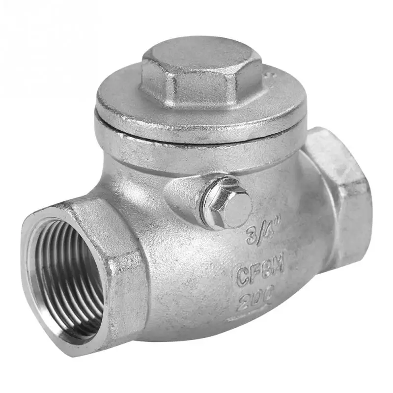 Односторонний Поворотный обратный клапан внутренняя резьба WOG 3/4 psi нержавеющая