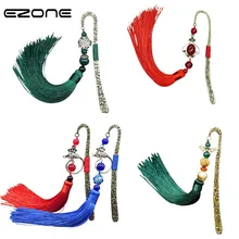 EZONE Vintage Bookmark Chinese Classical Retro Hairpin/Feather Bookmarks Chinese Folk Style Book Holder School Office Supply