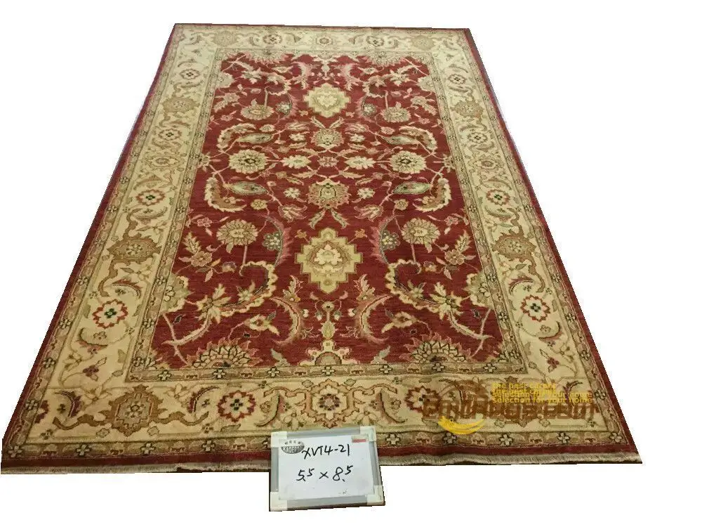 

Original single export Turkish handmade carpets OUSHAK Ozarks pure wool carpet XVT4-21 5.5x8.5gc47zieyg28