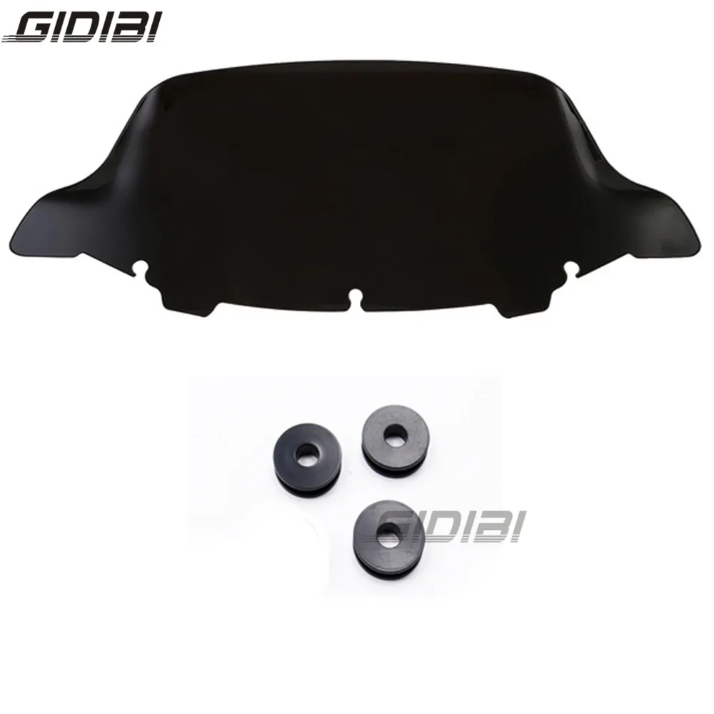 

10'' Black Windscreen Windscherm Windshield For Harley Electra Street Tri Glide Touring FLHT 2014 2015 2016