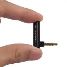 Позолоченный штекер для женщин 90 градусов прямоугольный аудио конвертер разъем для аудио микрофона Стерео разъем 3,5 мм