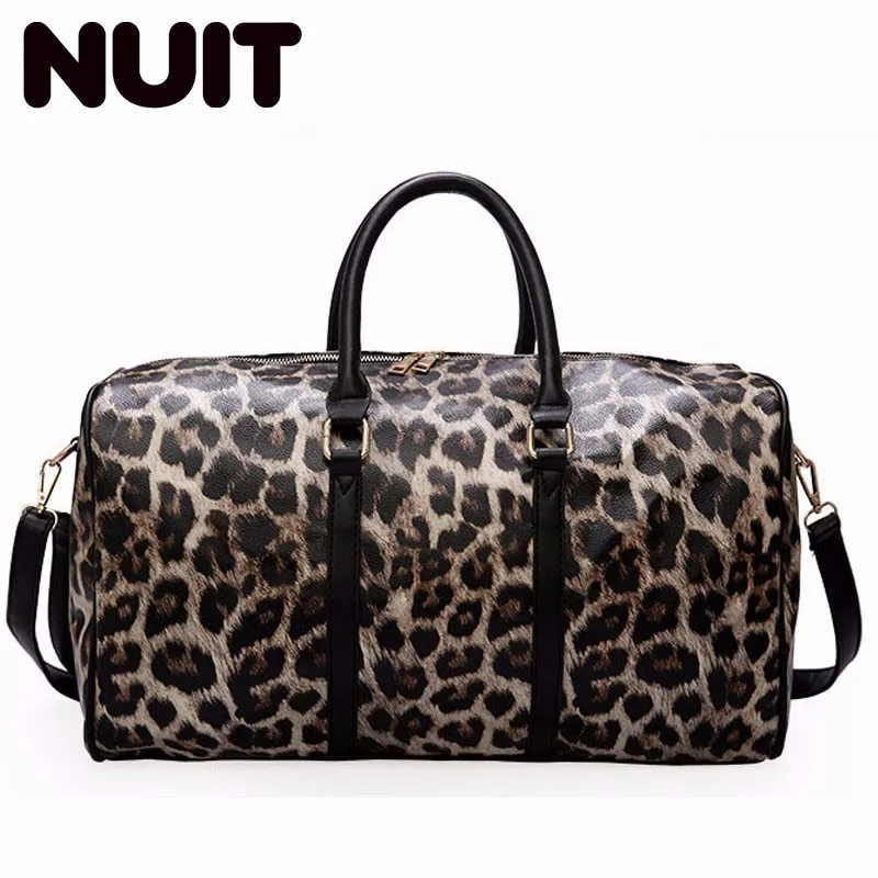 

Fashion Travelling Organizer Duffle Bags Carry-on Bag Portable Leopard Print Luggage Bag Woman Malas De Viagem Big Travel Bags