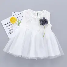 Детская одежда с цветочным рисунком для маленьких девочек, Хлопковое платье, торжественное платье принцессы для торжеств, праздников, свадеб, платье подружки невесты