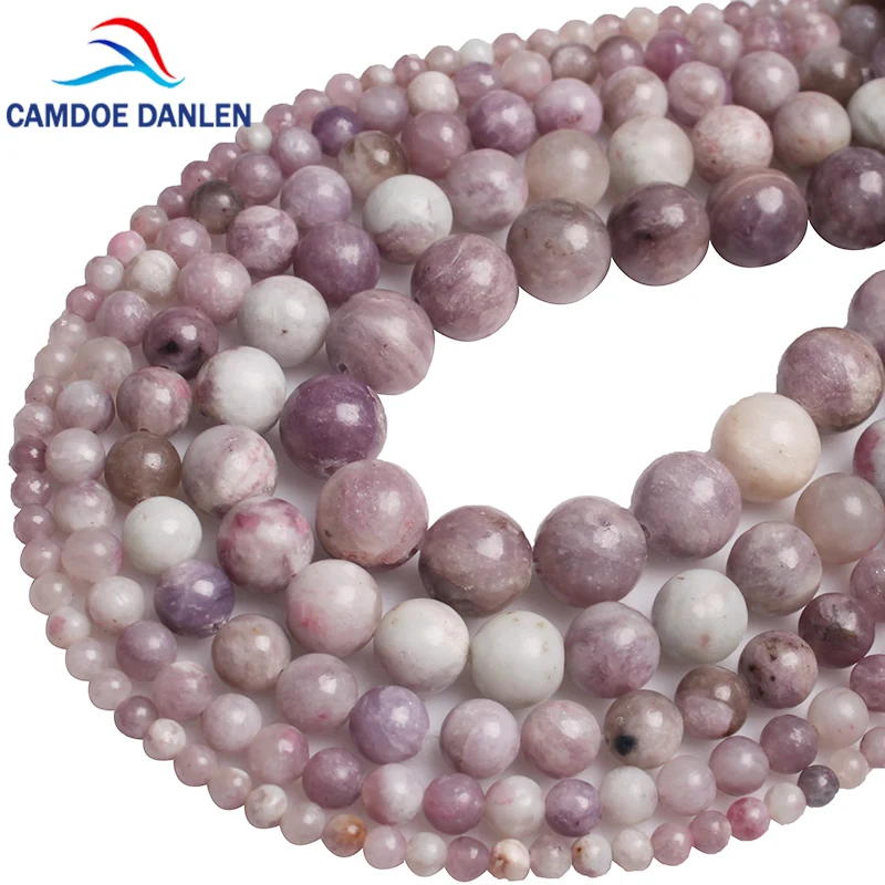 

Beads Natural Stone Purple Lavender Violet Lilac Loose Beads Round Spacer For Bracelet Beads & jewelry Making 4 6 8 10 12mm
