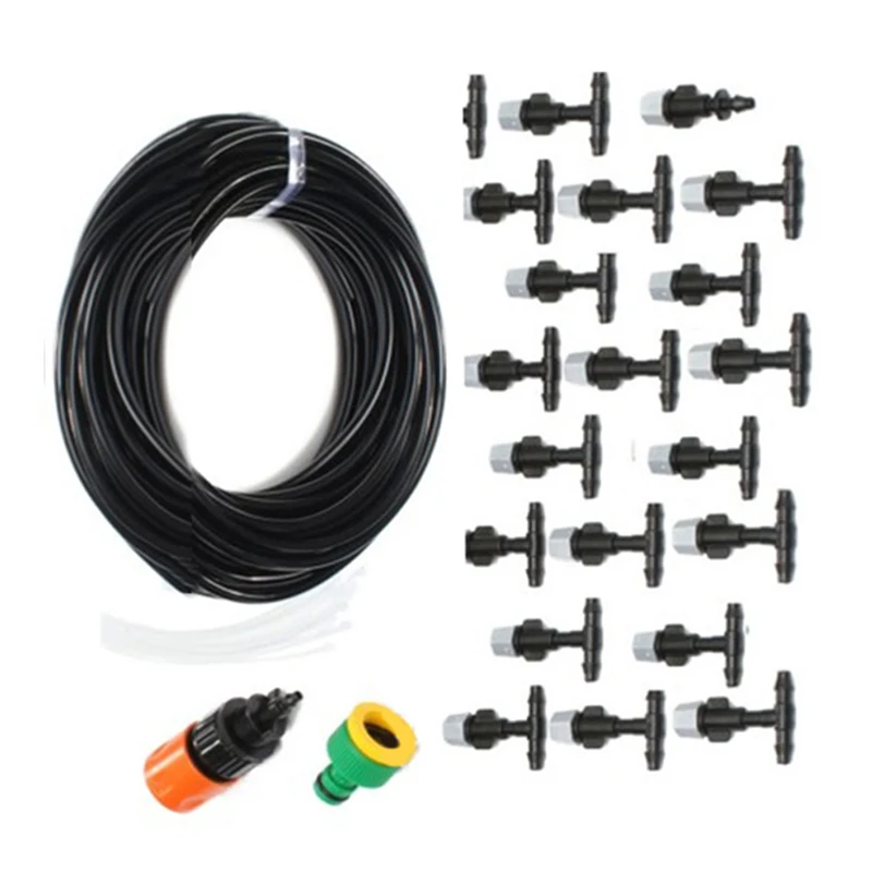 

20M 20-Sprinkler Head Atomizing Watering Cooling Spray Irrigation Equipment