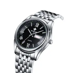 Wwor/для мужчин наручные часы с календарем для мужчин часы Relogio Masculino модные повседневное аналоговые кварцевые часы бизнес часы из