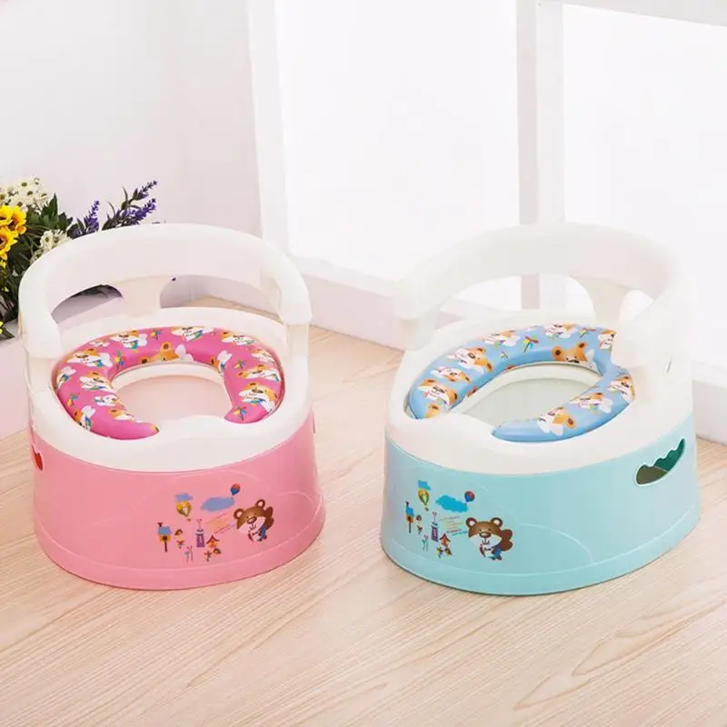 

Children Anti-skid Potty Toilet Training Seat Soft Cushion Toddler Urinal Thicken Portable Comfortable Chair Back Toilet Pad Ped