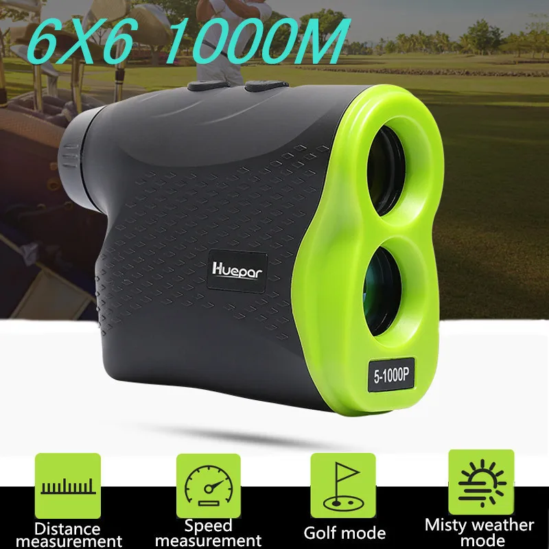 

Hand-held Telescope Laser Rangefinder 1000m Distance Meter 6x Monocular Golf Hunting Laser Range Finder Measure Roulette Sports