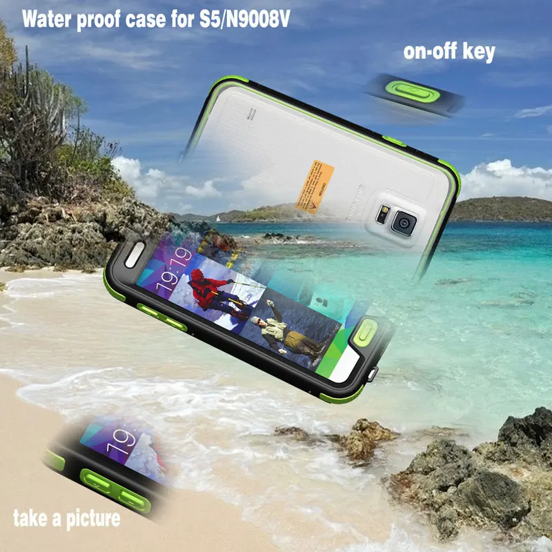 IPX8 подводный Водонепроницаемый Плавание Дайвинг Коробка Чехол для iPhone 6 4." водонепроницаемый корпус для iPhone 6 Plus 5." ремешок