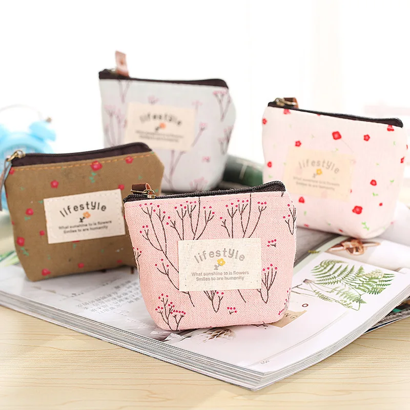 

New Style, Korea Fabric Purse Small Ms Key Case Creative Coins Pack Cartoon Cute Canvas Bag Wholesale