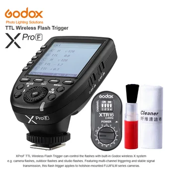

Godox XPro-F Transmitter TTL HSS 2.4G Wireless X System LCD Screen XTR-16 Studio Strobe Head Monolight Receiver for Fujifilm