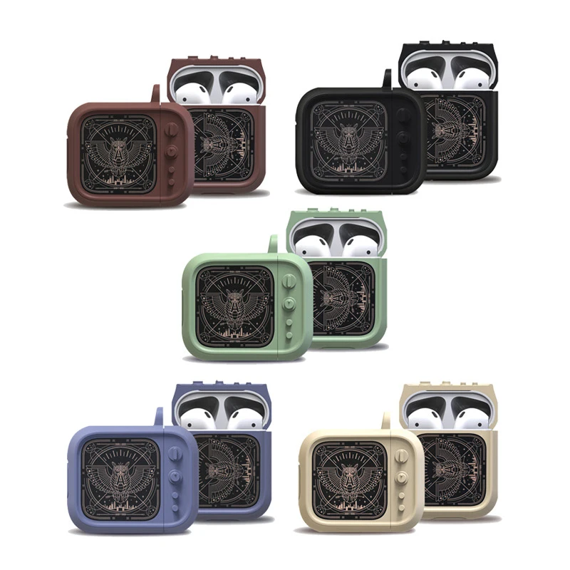 

5 Color Case for Apple AirPods Case Silicone Cover Dust-proof Shockproof Protective Protector Air Pads Accessories