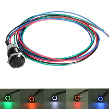 

12V 3A 16mm Unlock On-Off Sport Mode LED Push Button Switch For BMW /E60 5 Series White Red Orange Blue Green