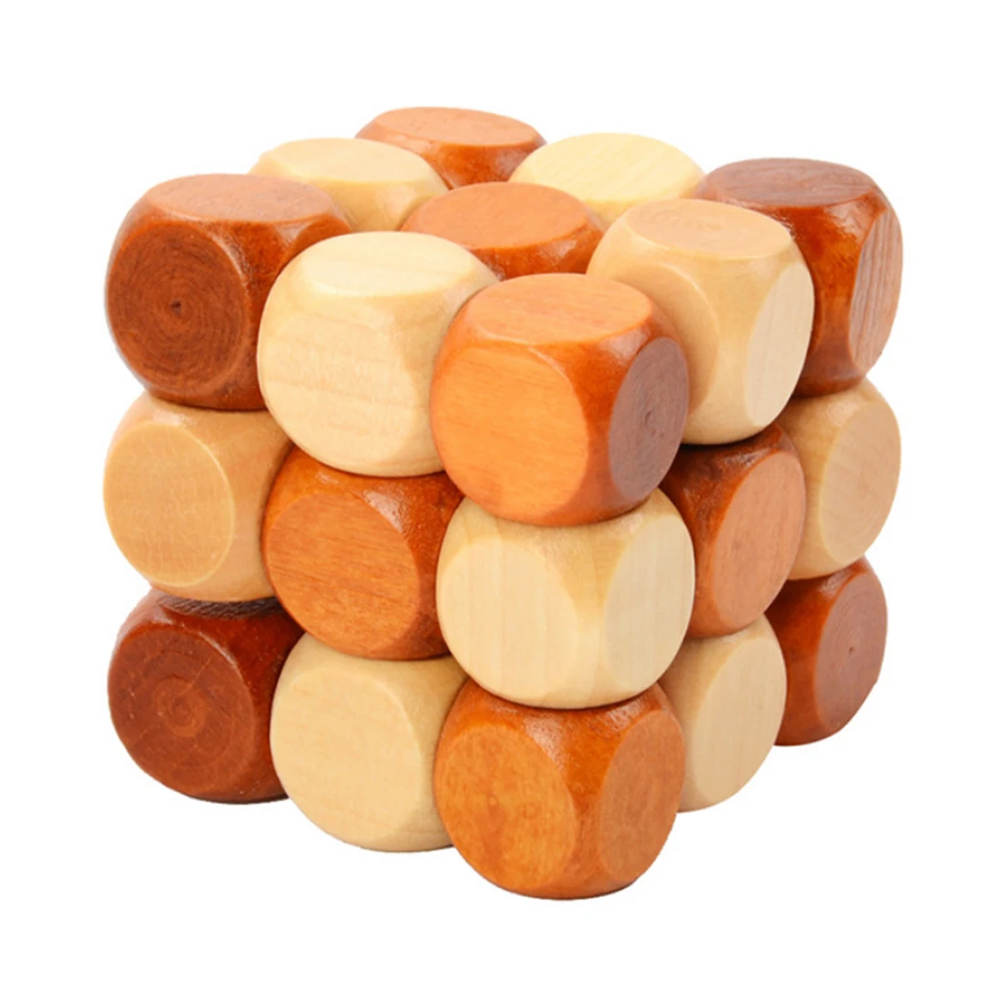 

Classical Destuffing Kong Ming Lock Puzzle Luban Lock Children Development and Education Toy - Small Dice