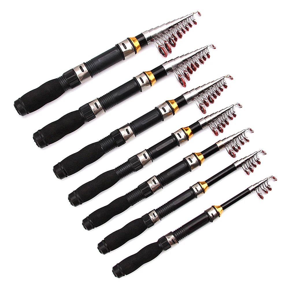 Portable Ultralight Telescopic Fishing Rod 1.0m 2.3m Retractable