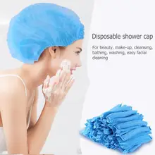 100 шт нетканые одноразовые колпачки для душа, плиссированные Анти-пыль, спа шапки для волос, шапочки для душа, аксессуары, парикмахерские аксессуары