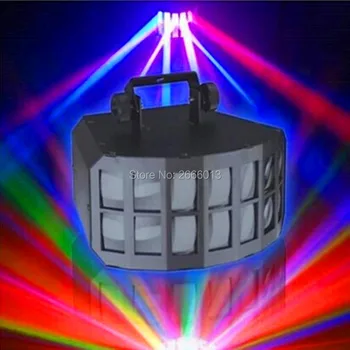 

RGBW 4IN1 Beam Effect Stage Lighting,50W Professional KTV Bar Club Home Party DMX LED Double Butterfly Light ,DJ Disco Lighting