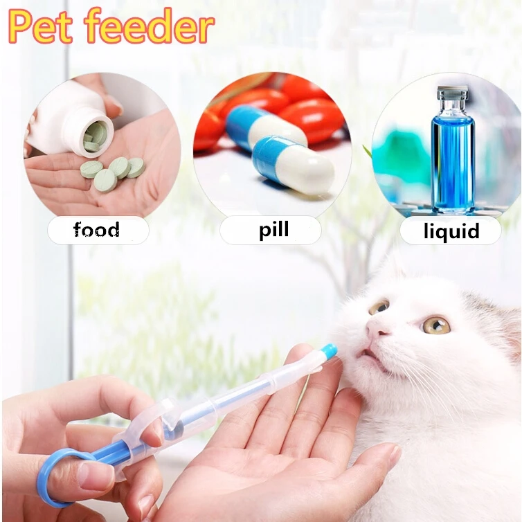 Pet Dogs Cat Medicine Pet Feeding Device Tablet Piller Water Feeding