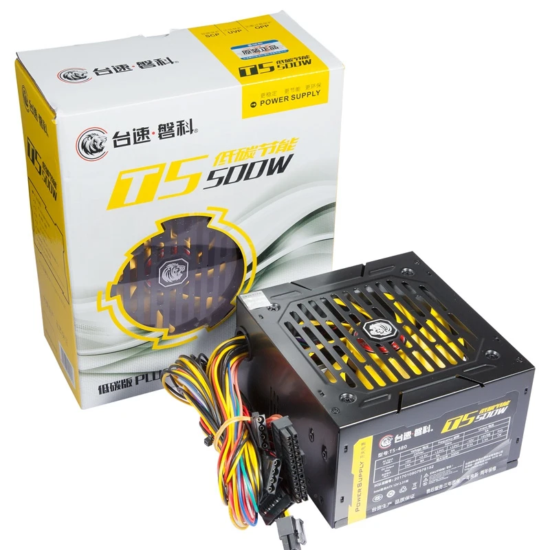 140-260 V ماكس 500 W امدادات الطاقة الكمبيوتر Pc وحدة المعالجة المركزية 12 V 20 + 4Pin 120 مللي متر مروحة كاتمة للصوت بكيي-E Sata محول الطاقة ل إنتل Amd الكمبيوت...