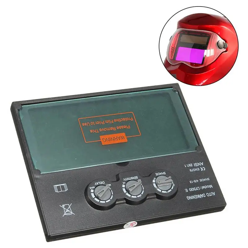 

Helmet Shield Lithium Battery Welding Solar Auto Varnishing Mask Replacement With Head-Mounted Automatic Dimming Feature