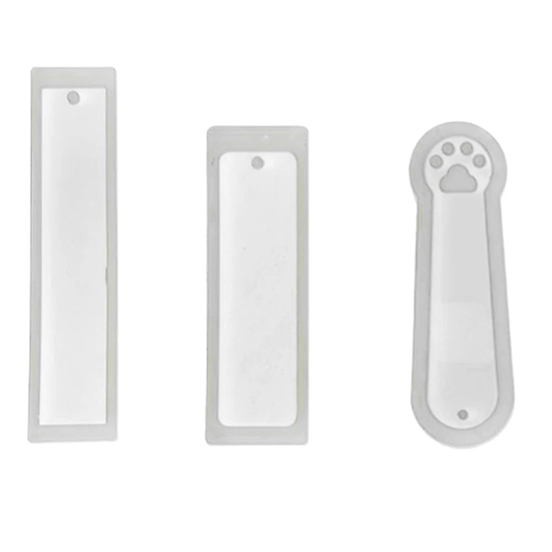 

3 Pcs Diy Bookmark Mould Making Epoxy Jewelry Diy Craft Silicone Transparent Mold