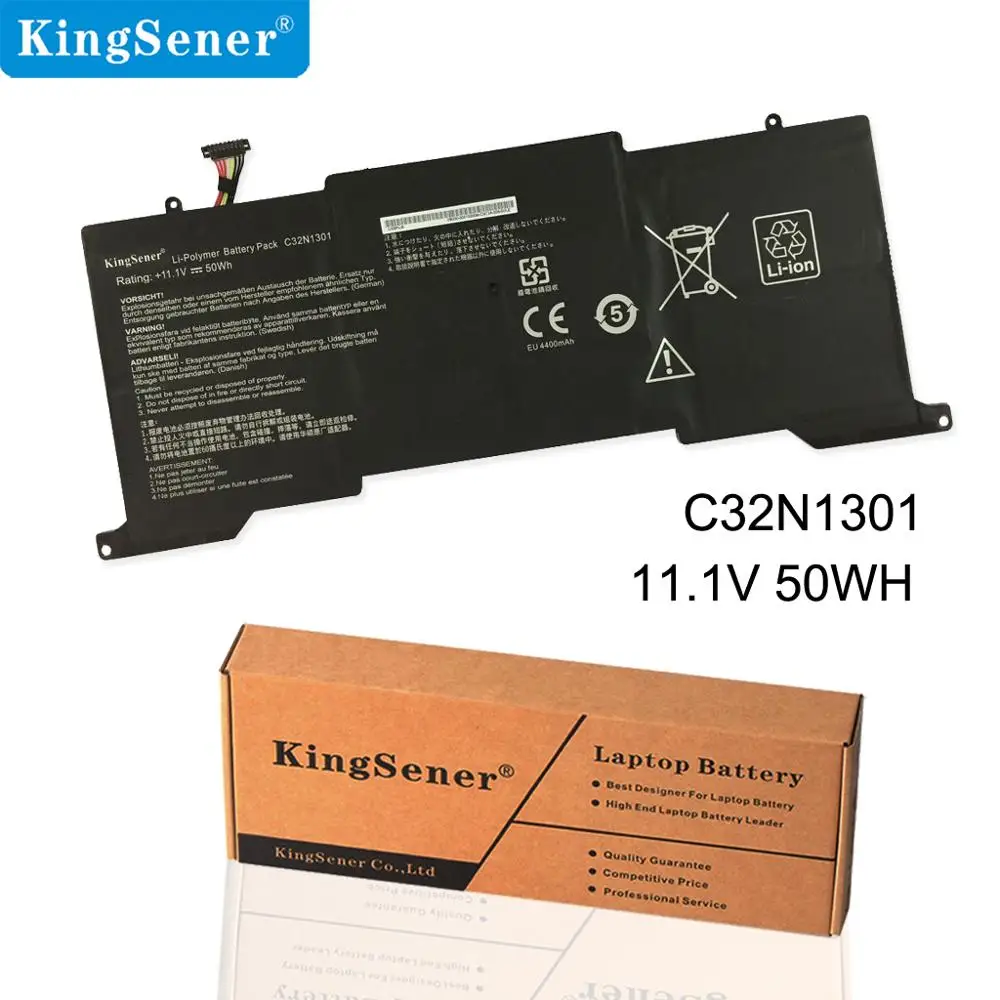 Цена KingSener Новый C32N1301 Аккумулятор для ноутбука Asus Zenbook UX31L UX31LA Sereis UX31LA C4048H UX31LA R5031H UX31L 11,1 V 50WH
