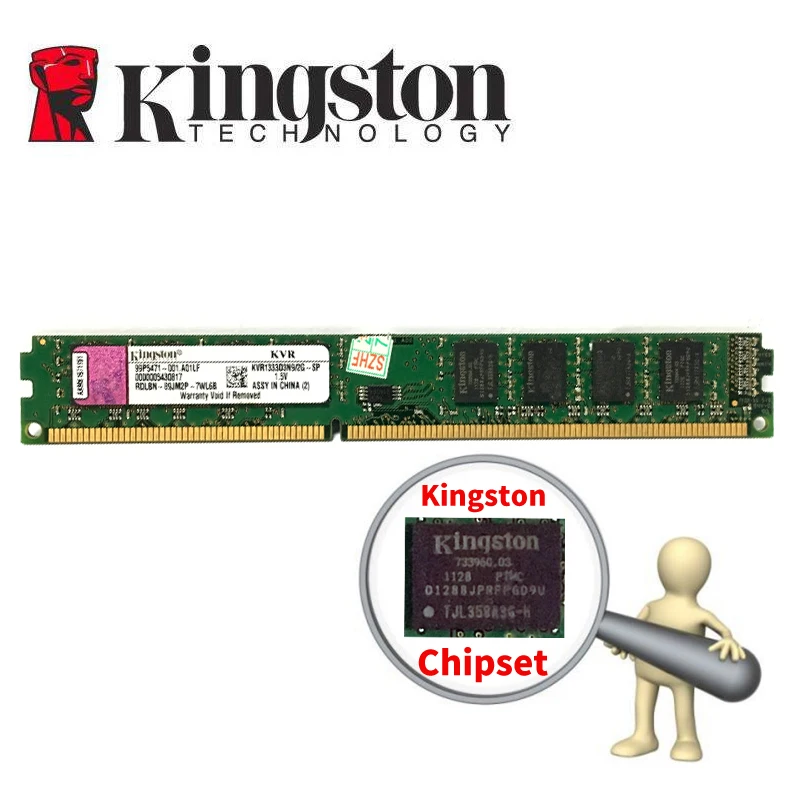 كينغستون PC ذاكرة عشوائية Ram ميموريال وحدة الكمبيوتر سطح المكتب DDR3 2 GB 4 GB 8 gb PC3 1333 1600 MHZ 1333 MHZ 1600 MHZ 2G DDR2 800 MHZ 4G 8g