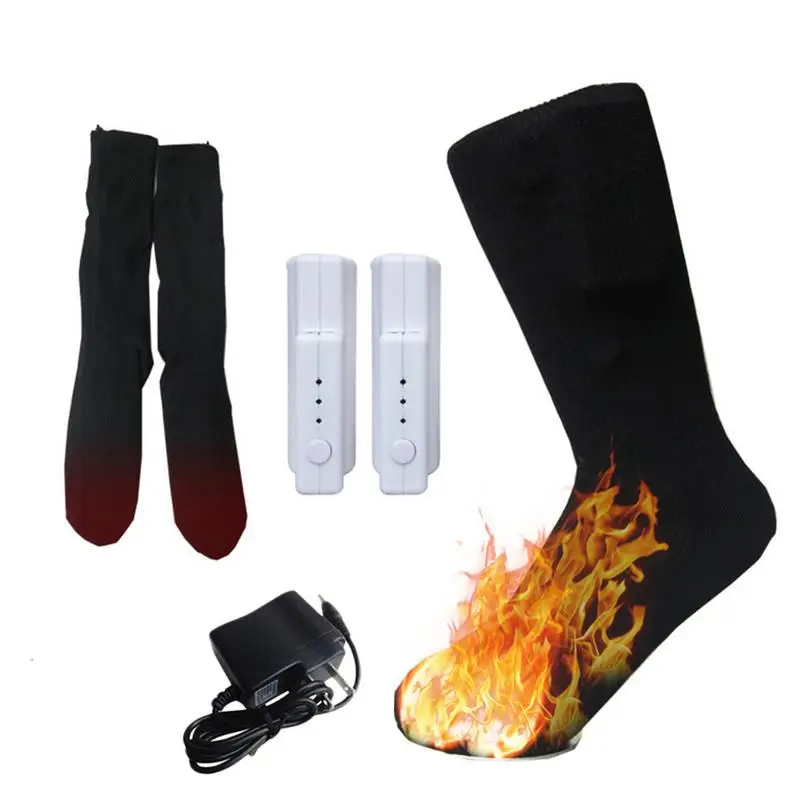 

Heilsa Electric Heated Sports Sock Heating Socks Winter Use 3.7V Polymer Battery Safe Voltage 3 Level Temperature Men Women