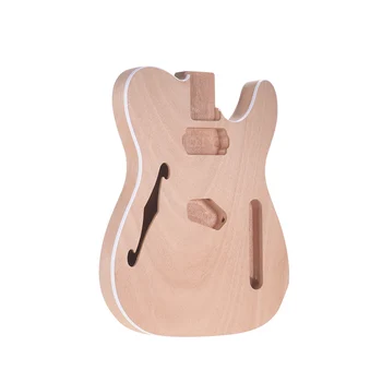 

Muslady TL-F Unfinished Electric Guitar Body Blank Guitar Body Barrel DIY Mahogany Wooden Body Guitar Parts Accessories