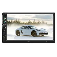 7inches 2 DIN MP5 Car Player Bluetooth Touch Screen Stereo Radio Camera Supports Android IOS System MirrorLink