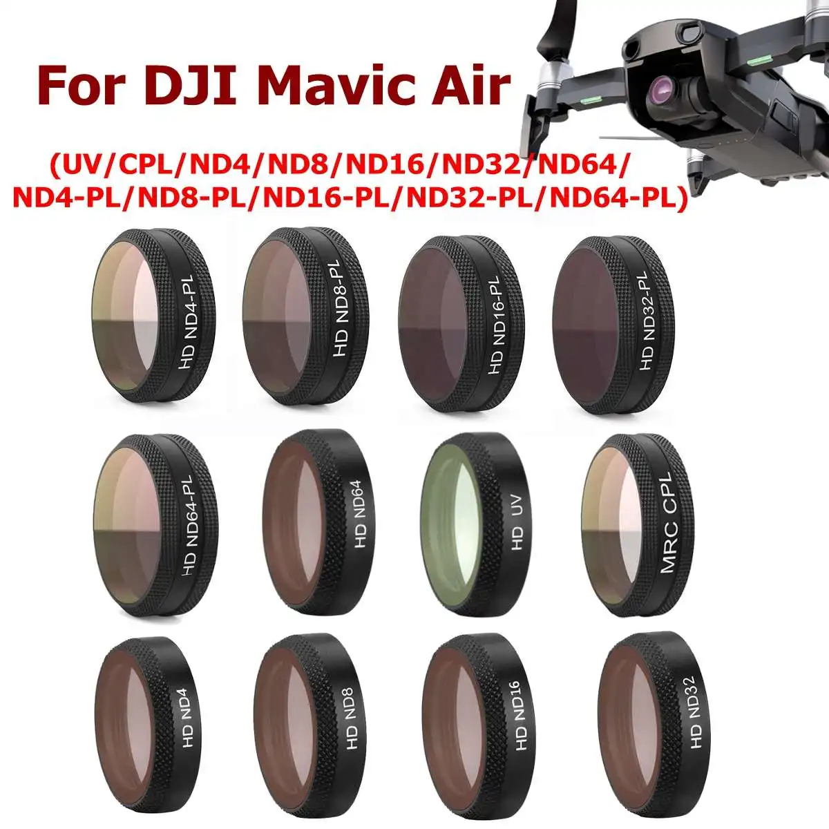 Для DJI Mavic Pro камера воздушного дрона карданного подвеса объектива Фильтры HD MCUV CPL-Pro ND4/8/16/32/64-PL