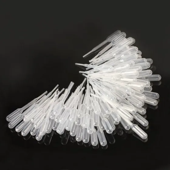 

New 100PCS Graduated Pipettes Dropper Polyethylene (0.2ml)