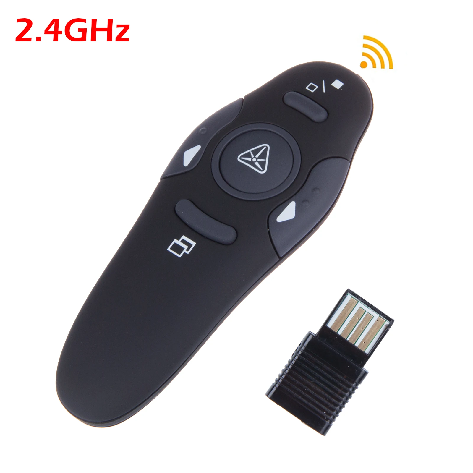

FORNORM 2.4GHz Wireless Powerpoint Presentation Presenter Pen USB RF Remote Control Page for Rotating PPT Red Laser Pointers