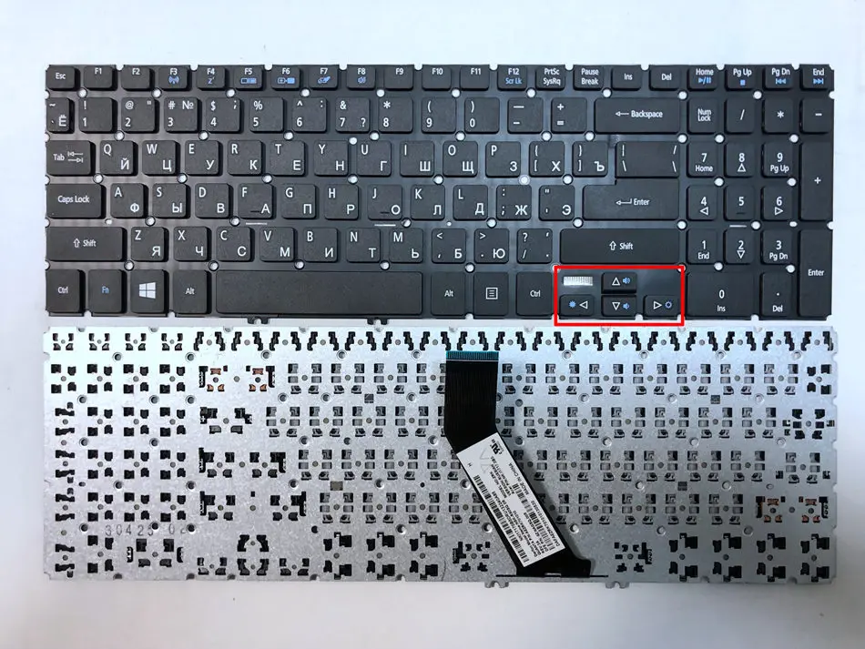 Русская клавиатура для ноутбука Acer V5-552 V5-572G V5-572P V5-573 V5-573G V5-573P подсветка и без