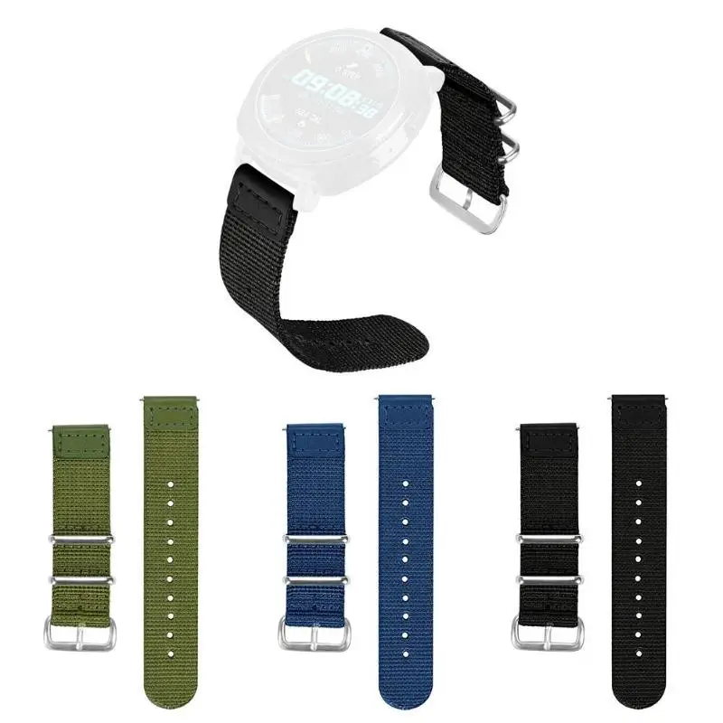 

20mm Nylon Braided Watchband Bracelet Wrist Strap for Samsung Gear Sport S4