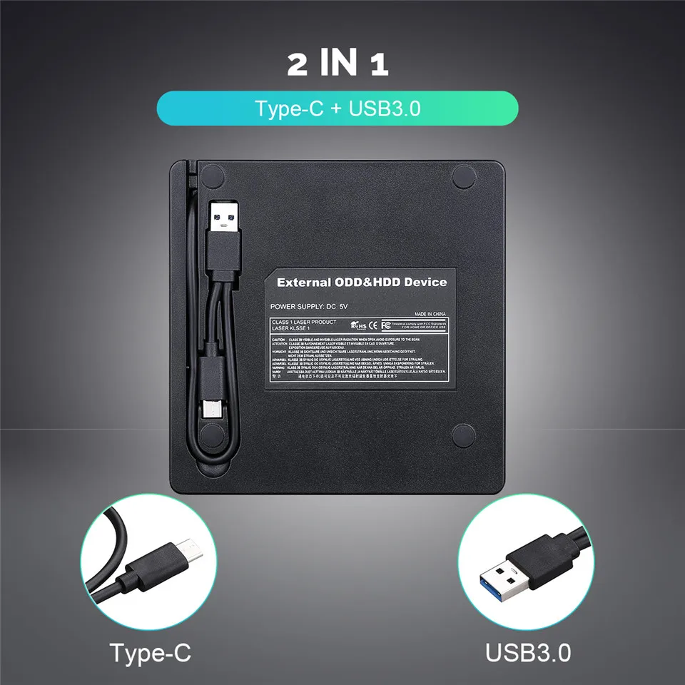 Тип C USB 3 0 оптические диски чехлы DVD RW CD Писатель Привод горелки ридер плеер для