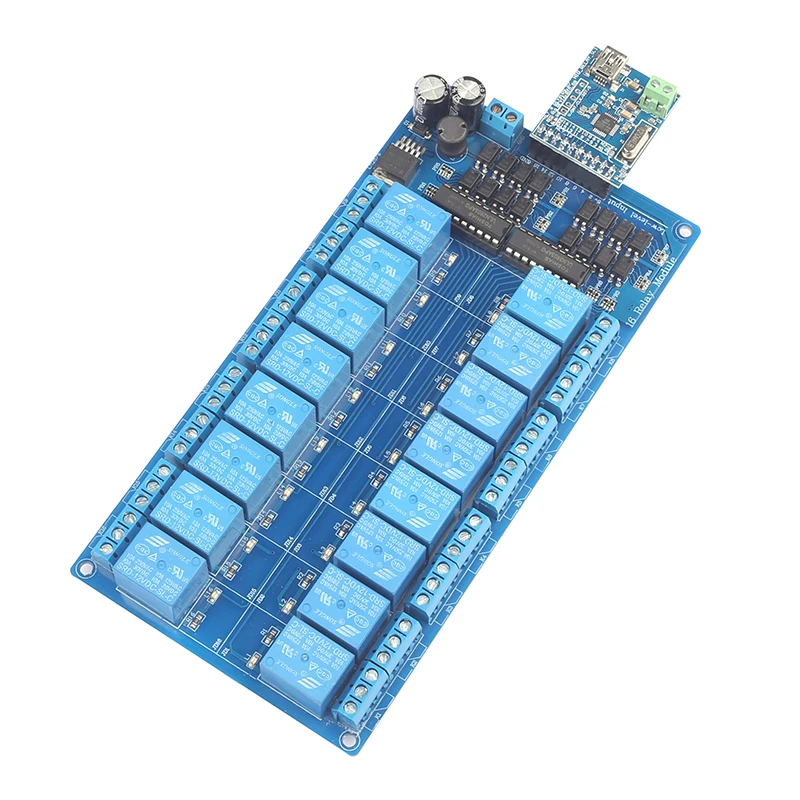 OPQ 16 канал 12 В релейный модуль с защитой для оптронной пары питания Arduino PIC